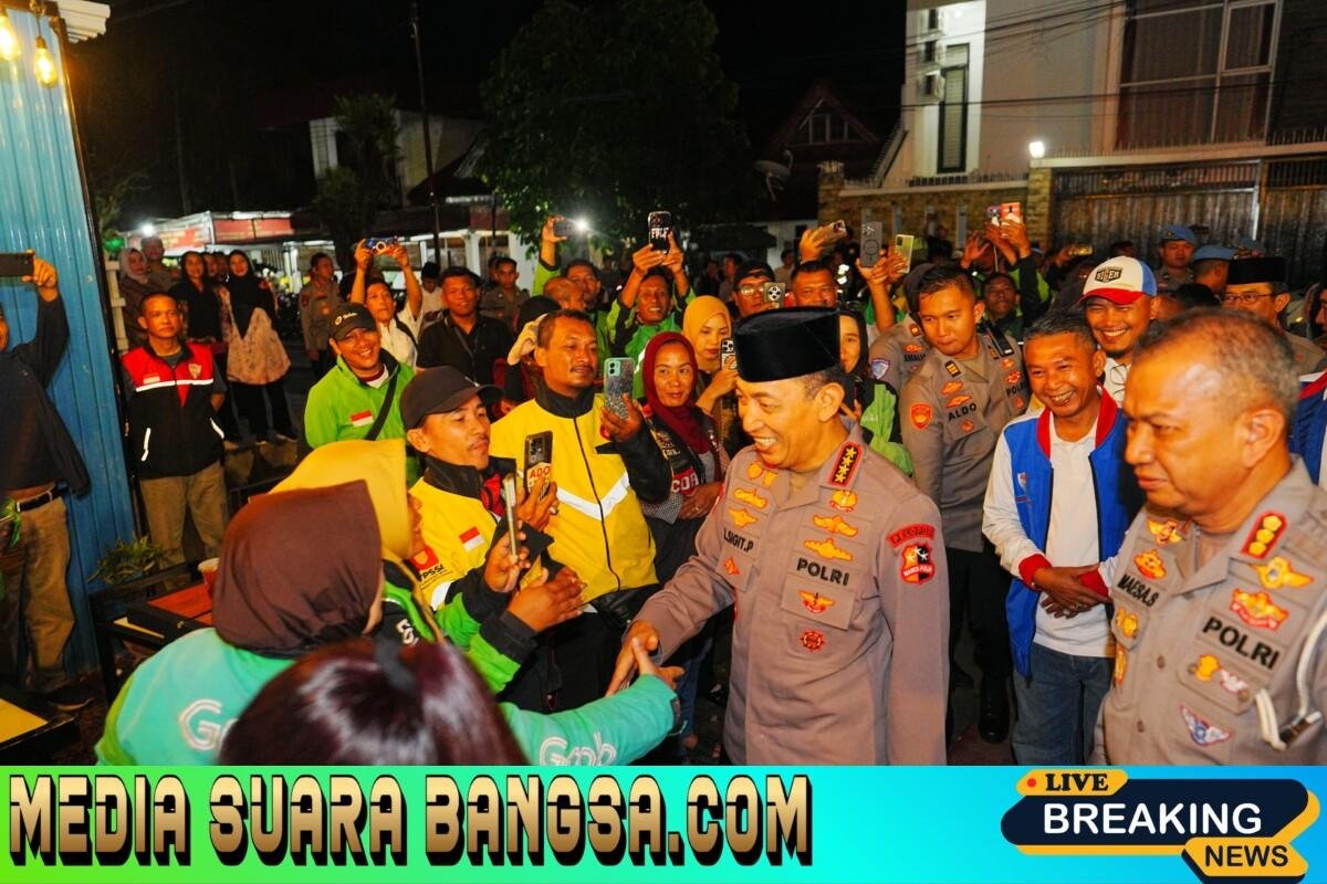 Momen Kapolri Interaksi-Serap Aspirasi Ojol di Kedai Ado Presisi 