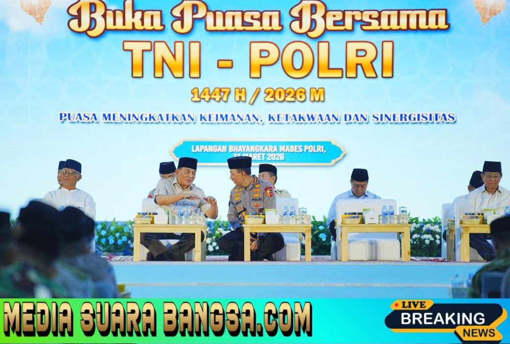 Buka Puasa Bersama TNI-Polri, Kapolri Tegaskan Sukseskan Program Presiden 