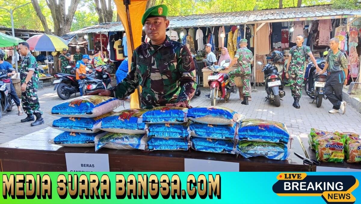 Jelang Idul Fitri 1447 H, Kodim 0825 Banyuwangi Gelar Bazar Murah Ramadhan, Warga Serbu Pasar Banyuwangi