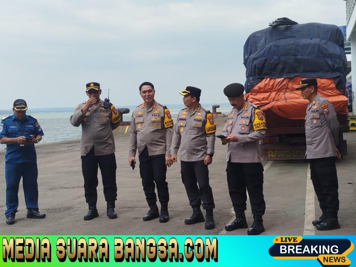 Jelang Mudik Lebaran, Polda Jatim Cek Kesiapan Pos Terpadu di Pelabuhan Tanjung Perak