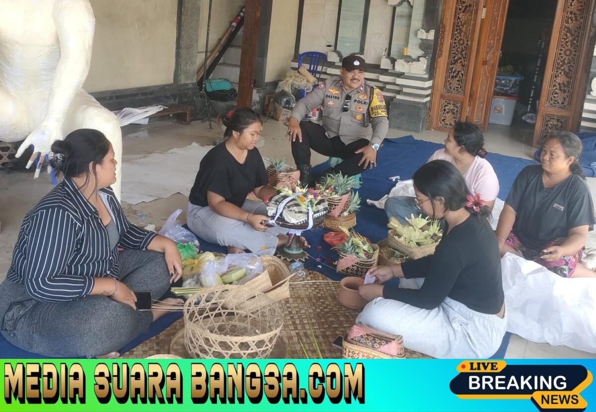 Bhabinkamtibmas Singakerta Sambangi Warga, Perkuat Kamtibmas Menjelang Hari Raya Nyepi