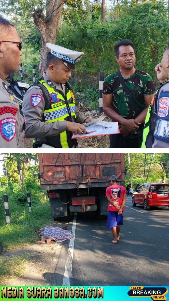 Berusaha Mendahului Lewat Sisi Kiri Dua Pemotor Tewas Terlindas Truk Di Jalur Banyuwangi – Situbondo.