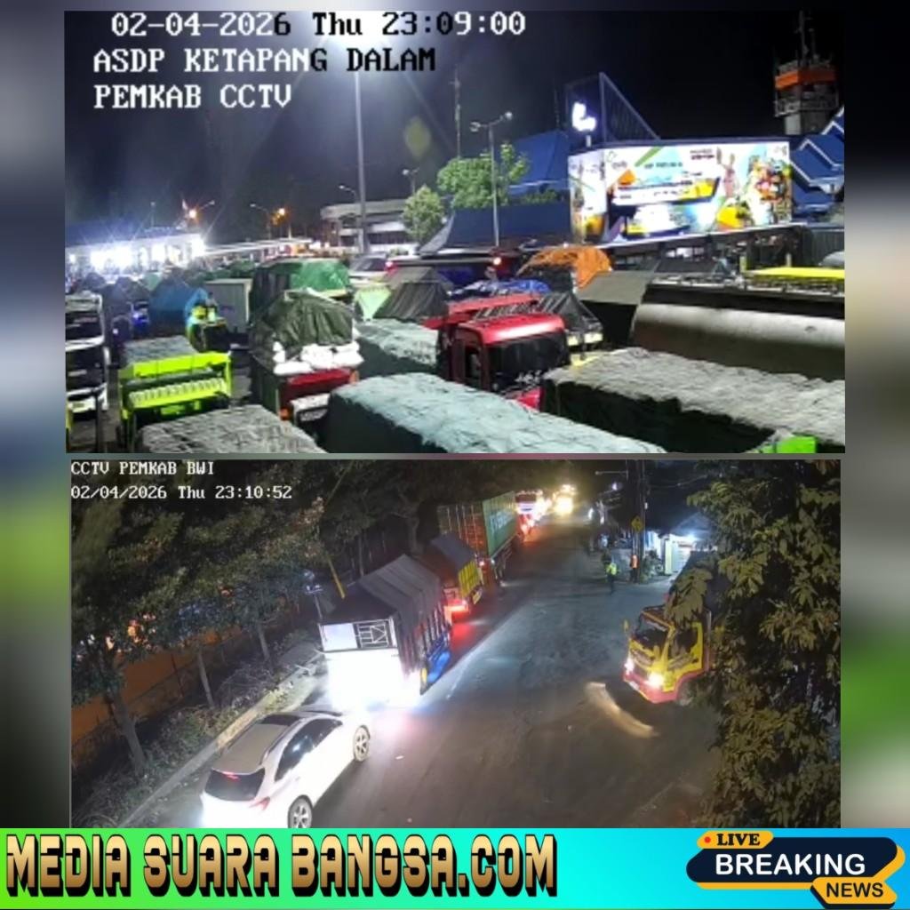 Arus Balik Memuncak, Pelabuhan ASDP Ketapang Banyuwangi Dipadati Antrean Kendaraan Hingga Malam Hari