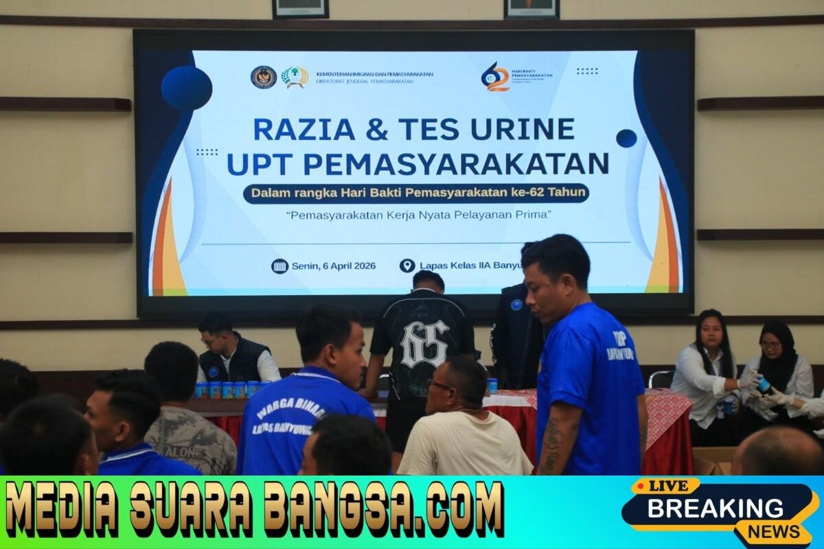 Sinergi Aparat Penegak Hukum di Banyuwangi: Petugas dan Warga Binaan Lapas Jalani Tes Urine Dadakan
