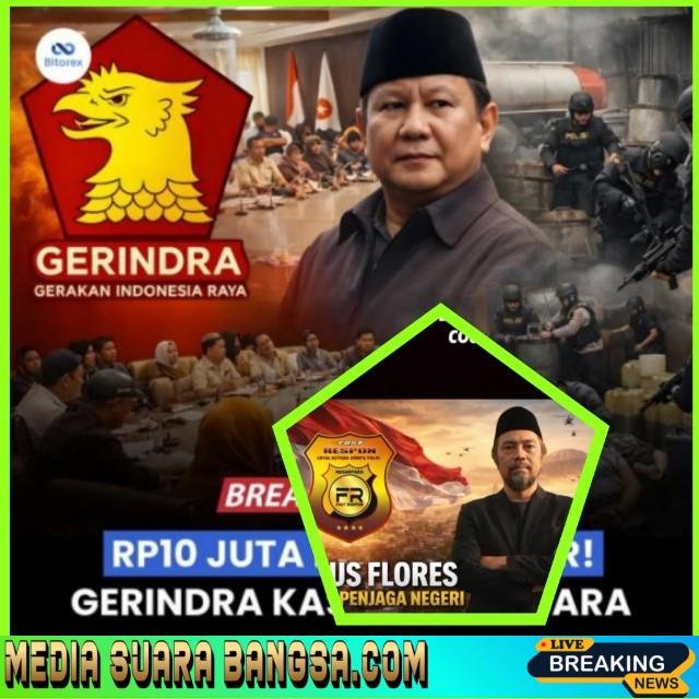 Partai Gerindra Buat Sayembara, Dapat Temuan BBM Ilegal, Dikasih Bonus Rp. 10 juta.