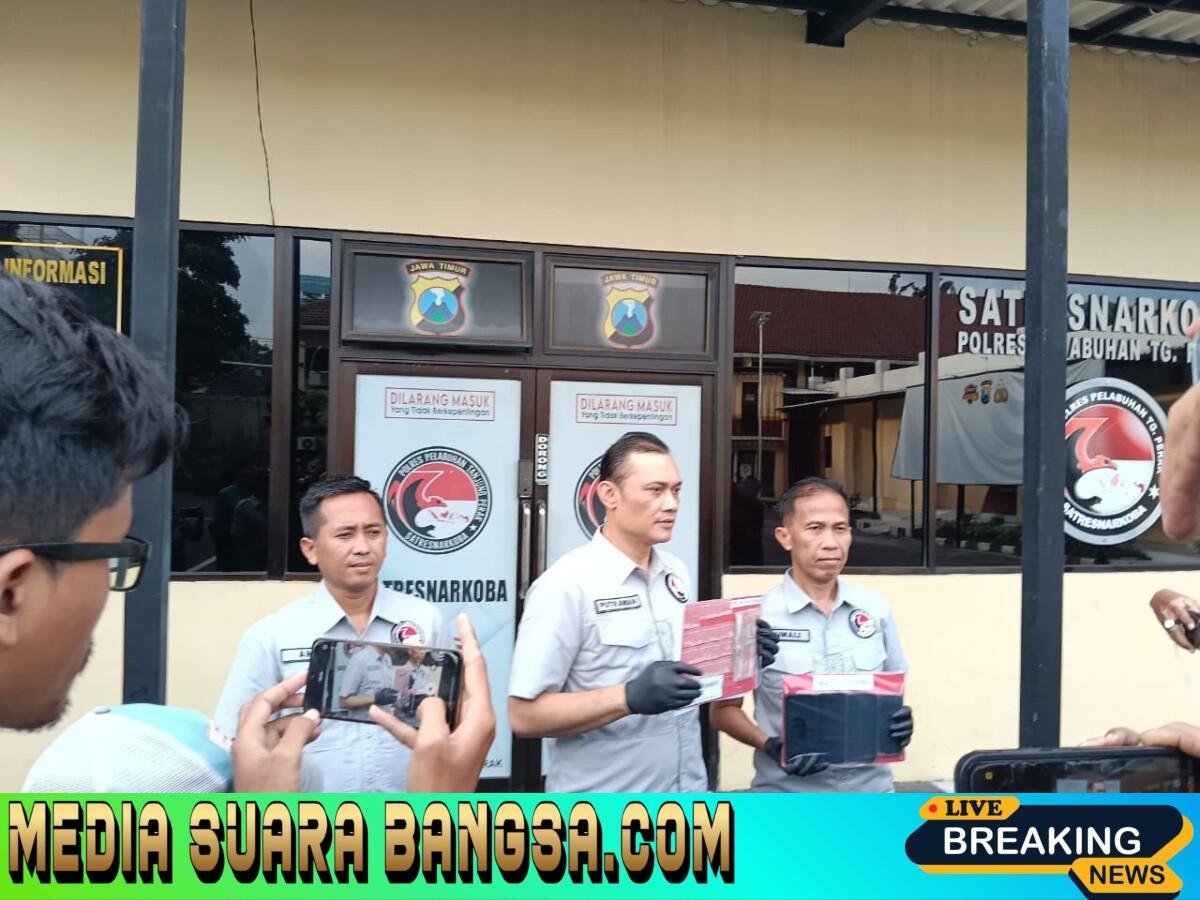 Polres Tanjungperak Ungkap Jaringan Pengedar Sabu, 4 Tersangka Diamankan di Surabaya