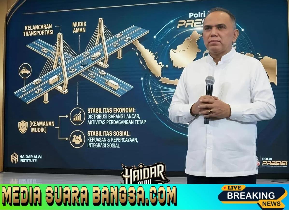 Haidar Alwi: Operasi Ketupat 2026 Bukti Nyata Presisi Kapolri, 85,3% Pemudik Puas
