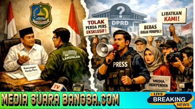 Dalih Penertiban Pers Rencana Perbub Lamongan Ancam Independensi dan Kebebasan Pers 