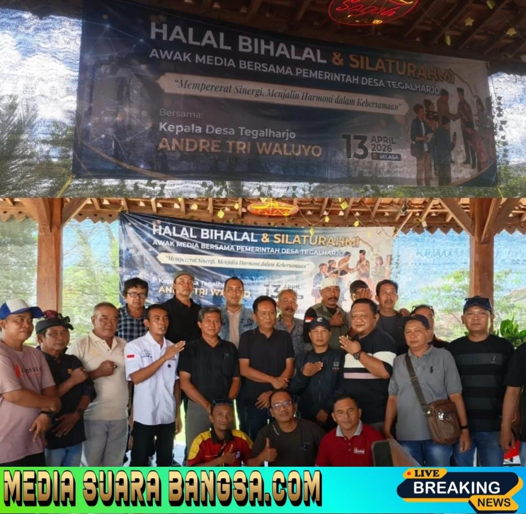 Halal Bihalal Penuh Makna di Banyuwangi : Kades Tegalharjo Rajut Sinergi Kuat Bersama Insan Pers