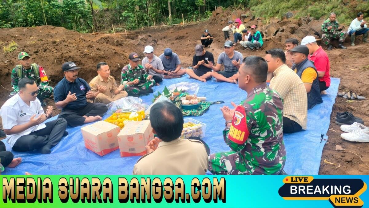 Tasyakuran persiapan pembangunan Koperasi Desa Merah Putih menjadi penanda kebangkitan ekonomi kerakyatan di Dusun Kentangan, Songgon.