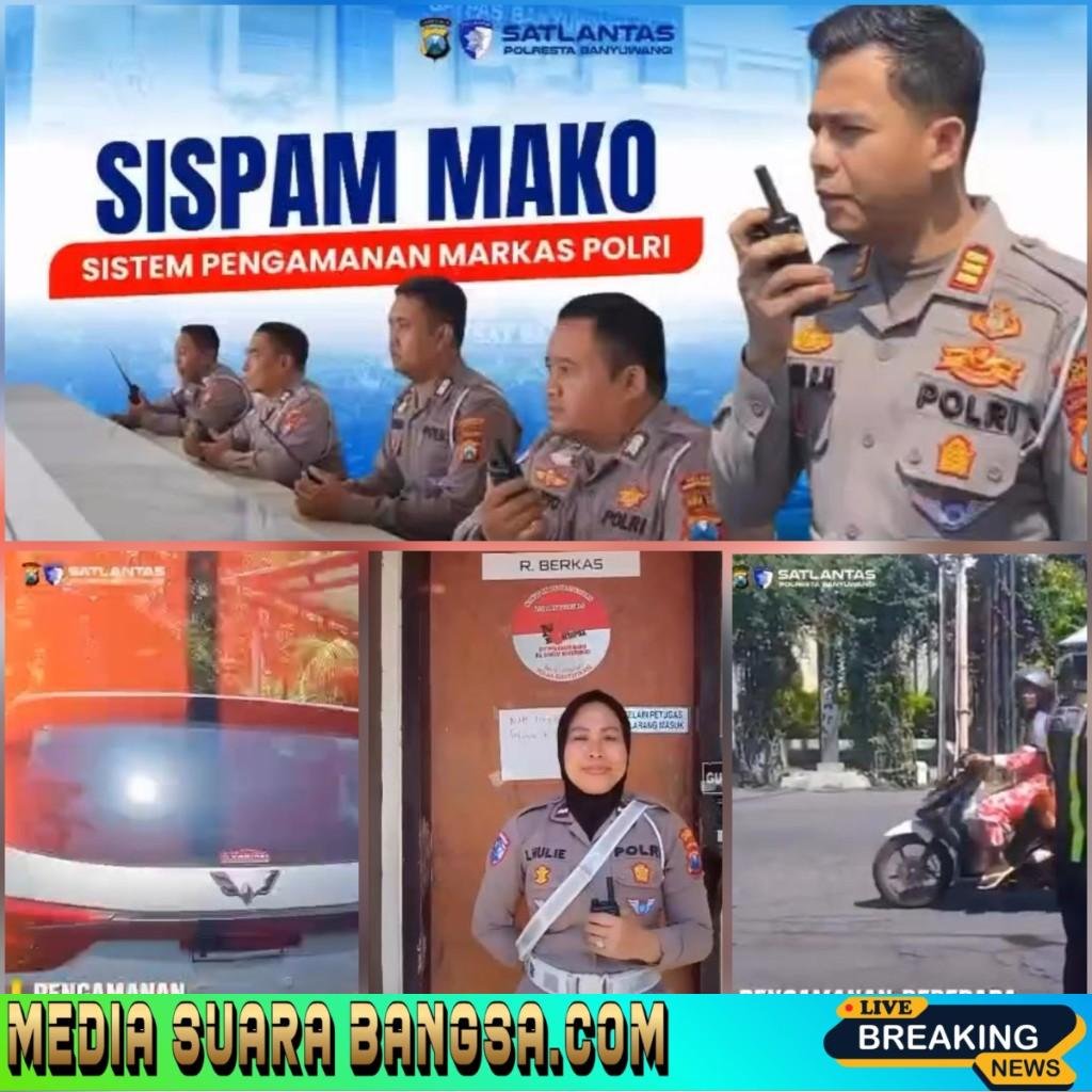 Satlantas Polresta Banyuwangi Tingkatkan Kesiapsiagaan Lewat Sispam Mako, Pengamanan Berlapis Diterapkan