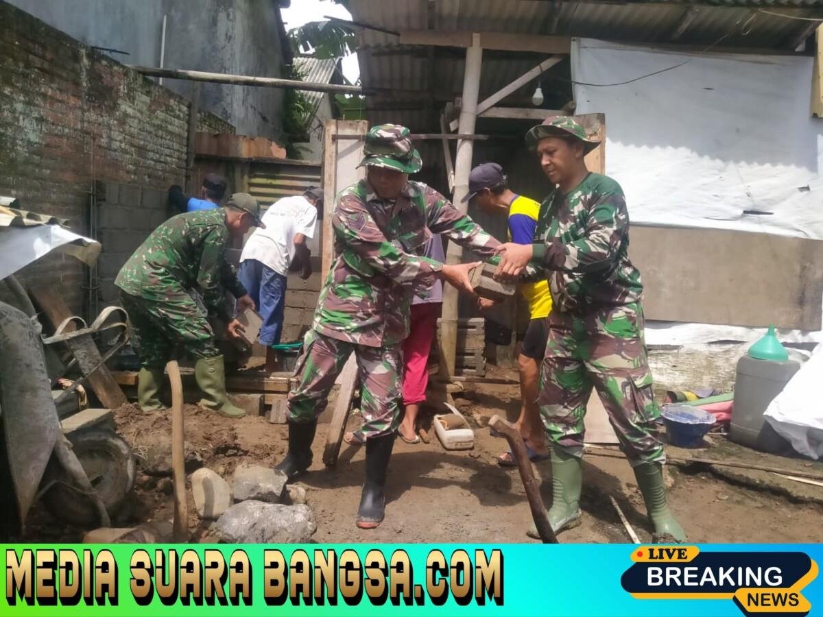 Komandan Turun Tangan Langsung, TNI Bangun Sanitasi untuk Rakyat di Pelosok Songgon