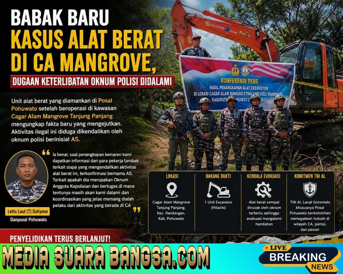 Mengejutkan! Dugaan Keterlibatan Oknum Polisi dalam Aktivitas Alat Berat di CA Mangrove Mulai Terungkap