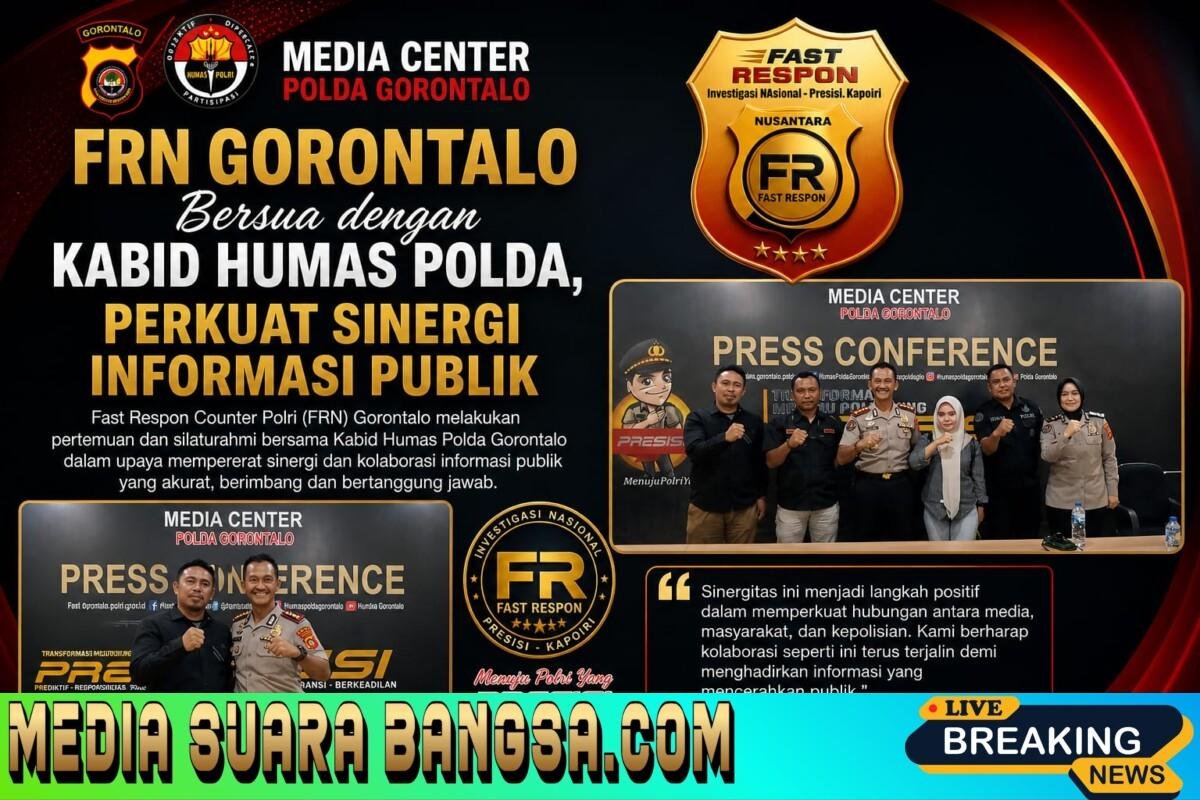 FRN Gorontalo Bersua dengan Kabid Humas Polda, Perkuat Sinergi Informasi Publik