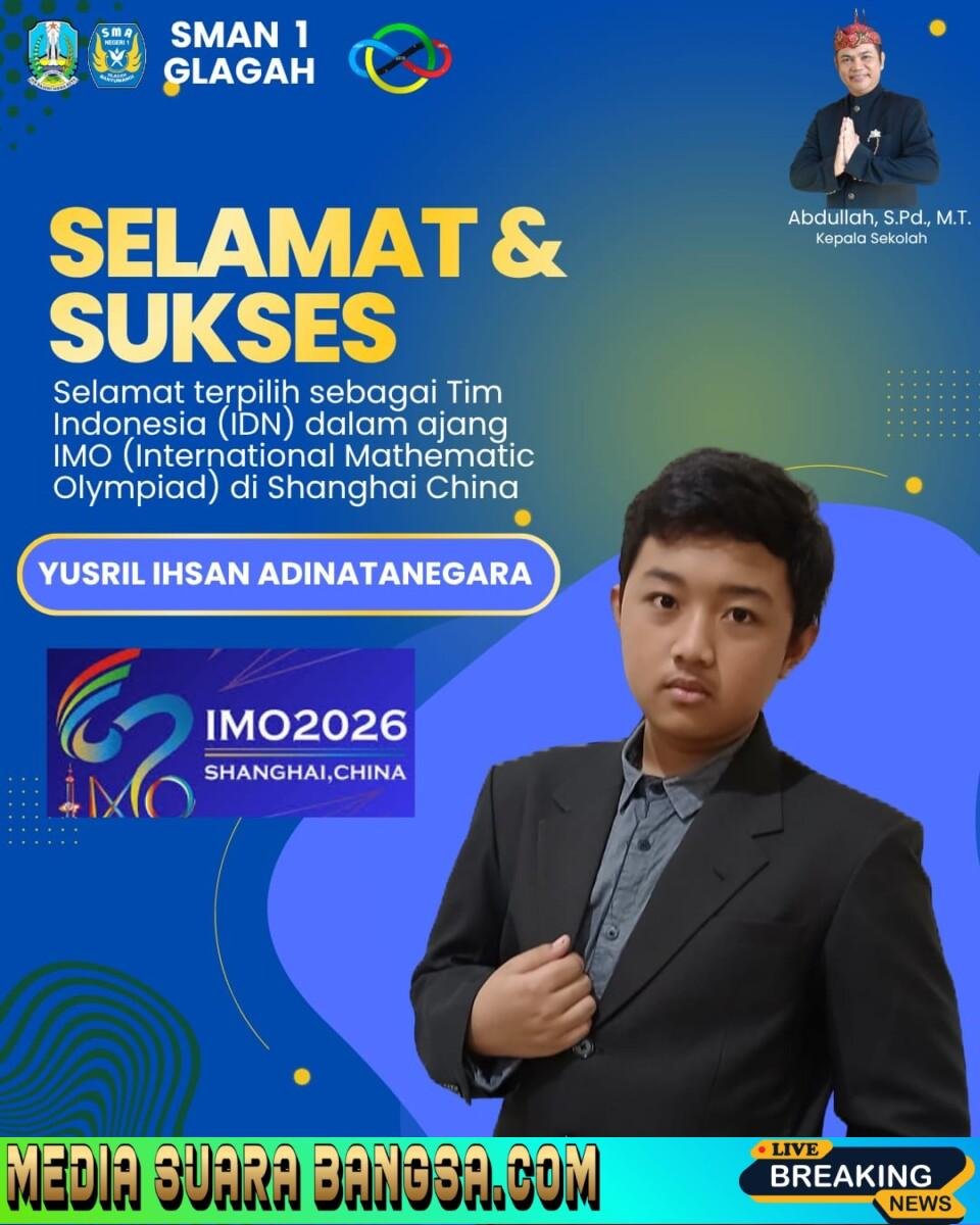 Kabar Prestasi dari Anak Banyuwangi: Putra Anggota Polresta Lolos Tim Indonesia di IMO 2026 Shanghai