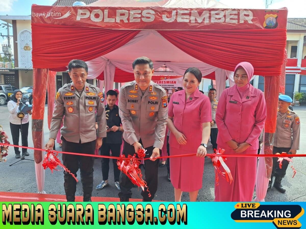 Kapolres Jember Resmikan Gedung Tathya Dharaka dan Sejumlah Fasilitas Penunjang Pelayanan Masyarakat