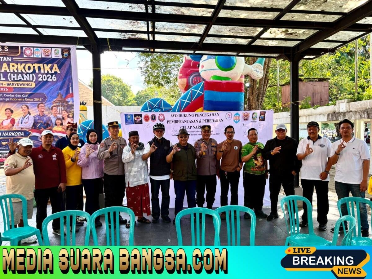 Relawan, Pemerintah, dan Tokoh Masyarakat Kompak Gaungkan Banyuwangi Bersinar di HANI 2026