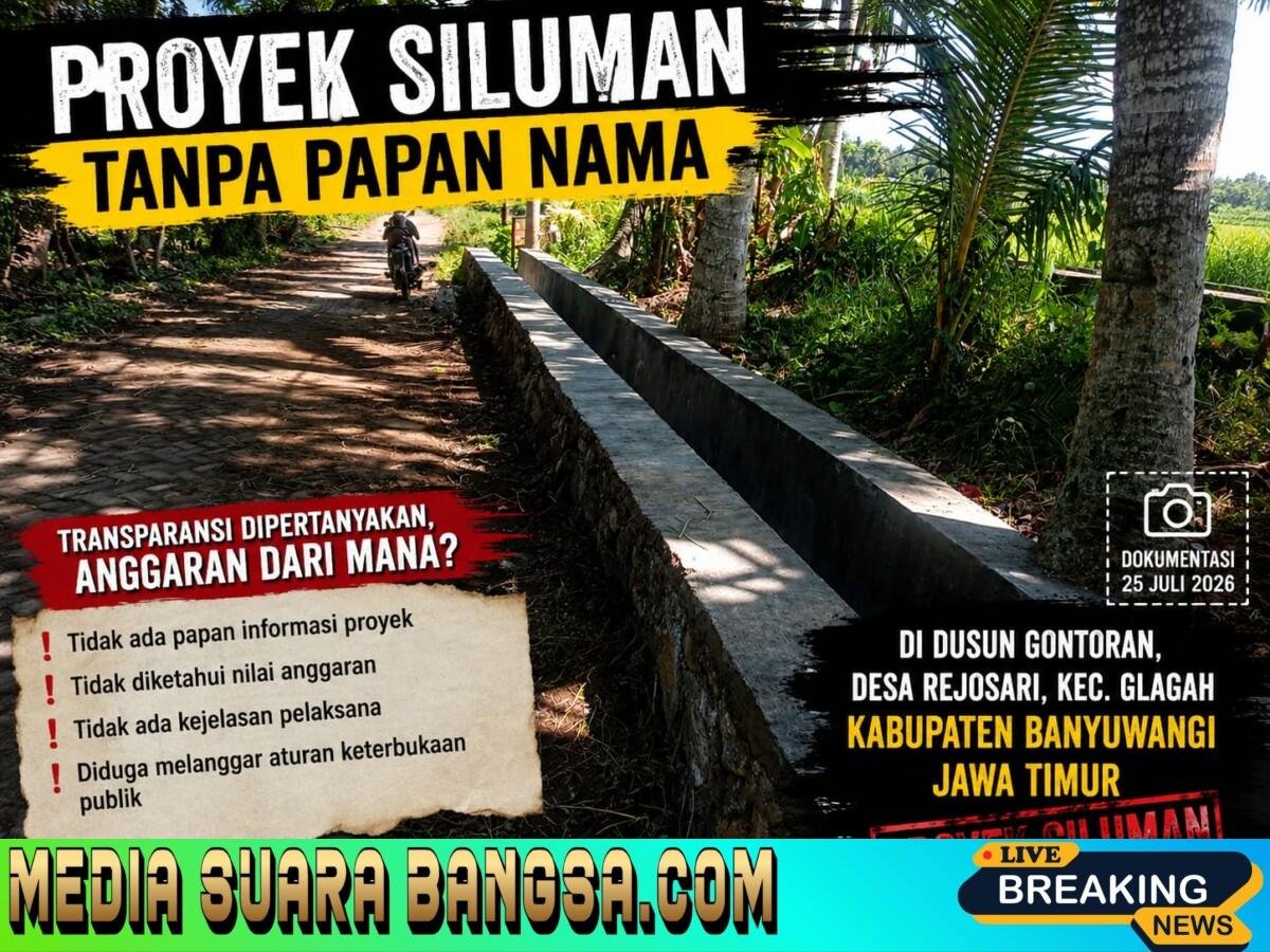 PW FRN DPC Banyuwangi Kecam Keras Dugaan Intimidasi Wartawan, Minta Pelaku Diproses dan Proyek Swakelola Dievaluasi