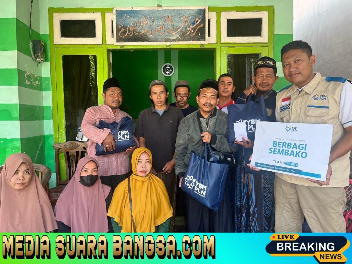 Senyum Dhuafa Mengembang, YBM PLN UIP JBTB Salurkan Sembako untuk 50 Mustahik di Sidoarjo