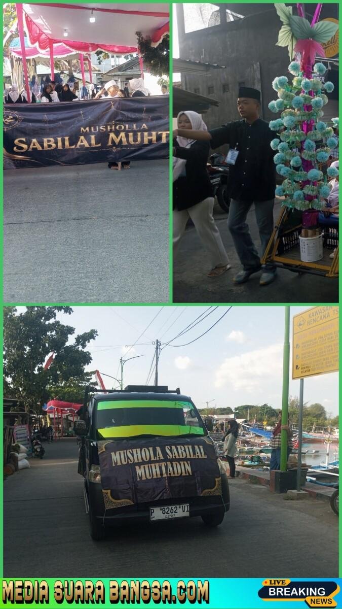 Musholla SABILAL MUHTADIN Lingkungan Pelengsengan Kelurahan Mandar Adakan Pawai Peringati Hari Besar Islam Maulid Nabi