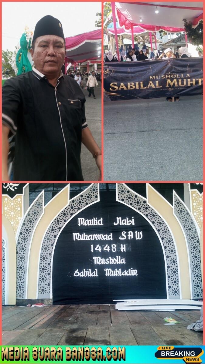 Kang Mujiono (Muji Mandar) Komandani Pawai Endog-Endogan dalam Rangka Peringatan Maulid Nabi Muhammad SAW 1448 H.