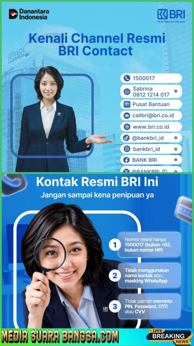 Cermat Dalam Menekan Tutan Link Tidak Dikenal, BRI Ingatkan Bahaya Phishing yang Mengincar Rekening Nasabah.