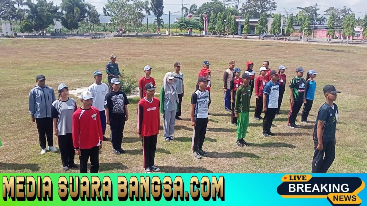 Siapkan Pengibar Bendera HUT RI Ke-81, Tni-Polri Tegaldlimo Gembleng Calon Paskibra