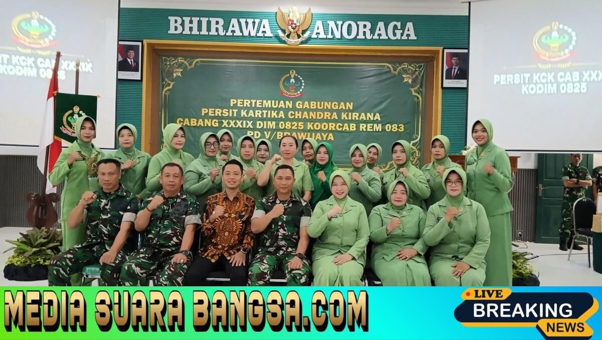 Pertemuan Gabungan Persit Kartika Chandra Kirana Cabang XXXIX Kodim 0825 Koorcab Rem 083 PV V/Brawijaya 