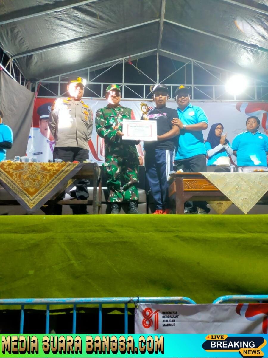 Sinergi TNI-POLRI Jaga Khidmat Kirab Budaya HUT Ke-81 RI, Songgon Membara Dalam Kebersamaan