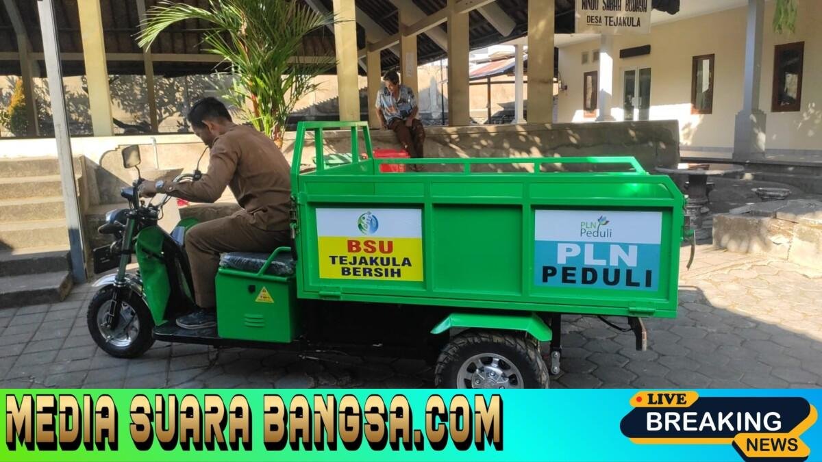 Momen Hari Pelanggan Nasional, PLN UIP JBTB Serahkan Bantuan Motor Pengangkut Sampah untuk Dorong Operasional TPS 3R Desa Tejakula Buleleng