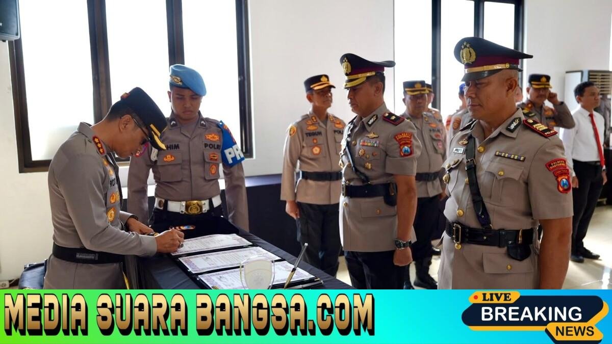 Penyegaran Organisasi, Sejumlah Pejabat Polresta Banyuwangi Berganti Posisi