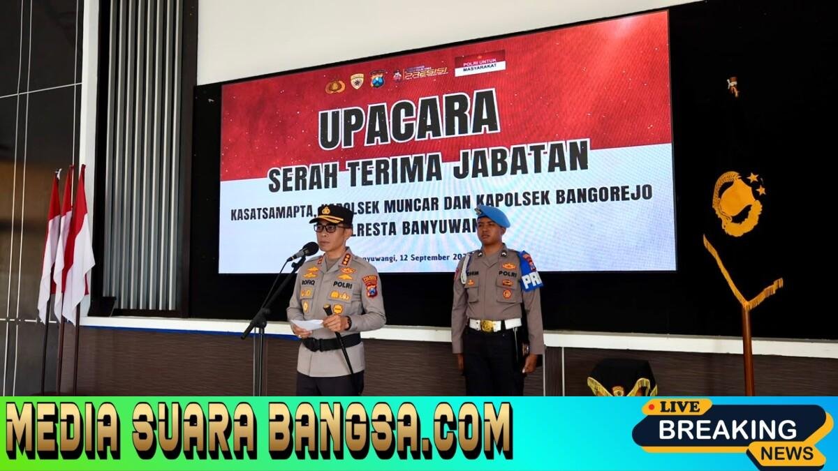 Penyegaran Organisasi, Sejumlah Pejabat Polresta Banyuwangi Berganti Posisi