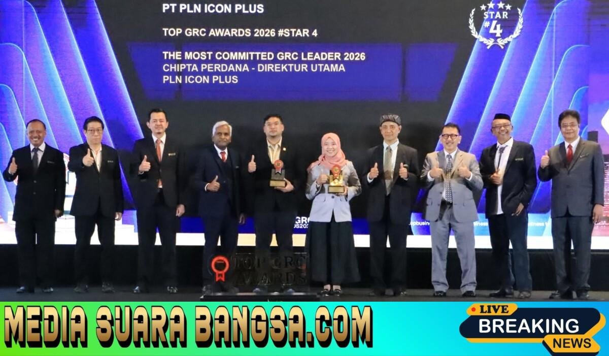 Dua Penghargaan TOP GRC Awards 2026 Kembali Diraih, Tegaskan Komitmen PLN Icon Plus pada Tata Kelola
