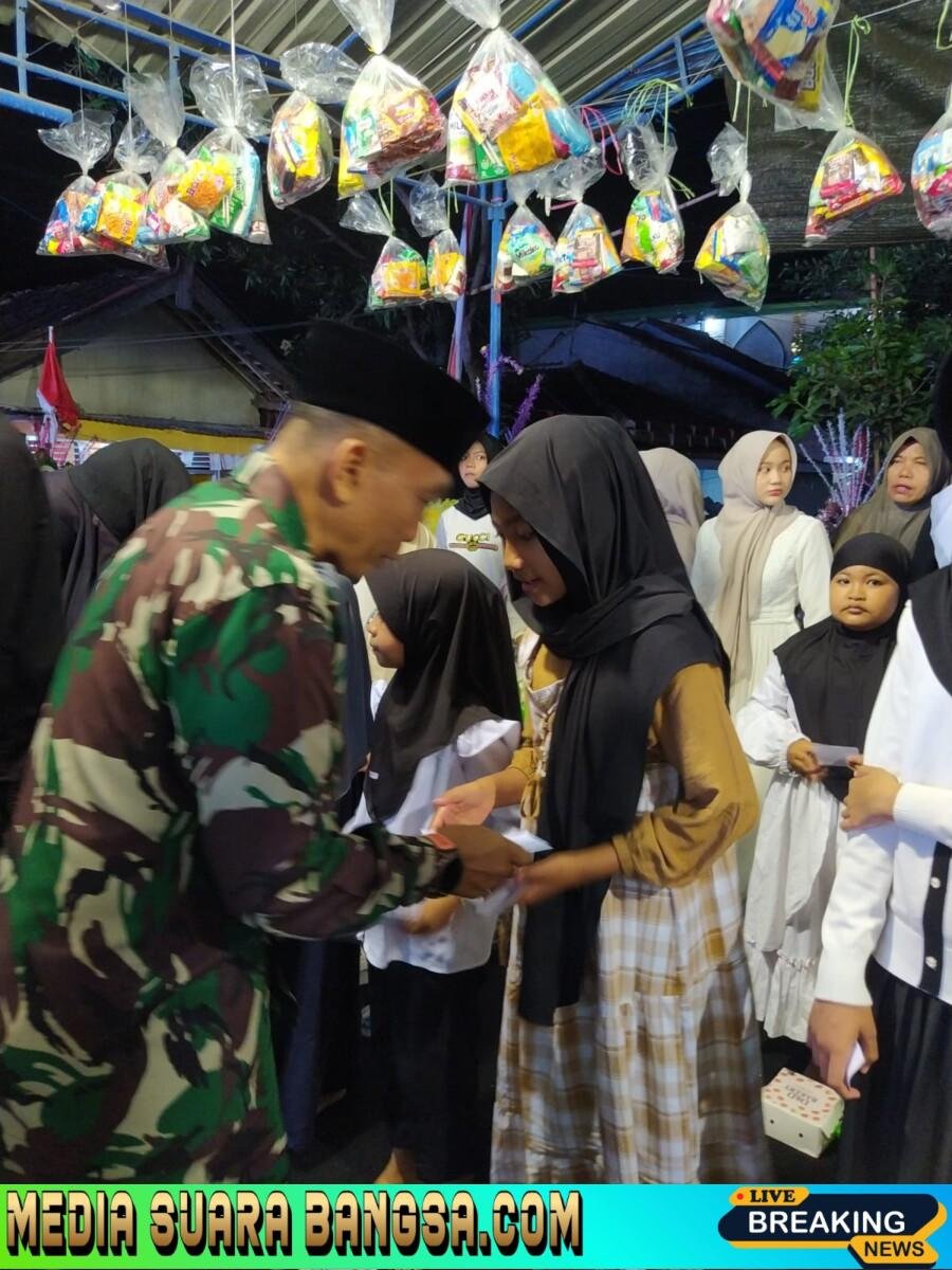 Kampung Ujung Bersholawat, Danramil 0825-01/Banyuwangi Hadiri Peringatan Maulid Nabi