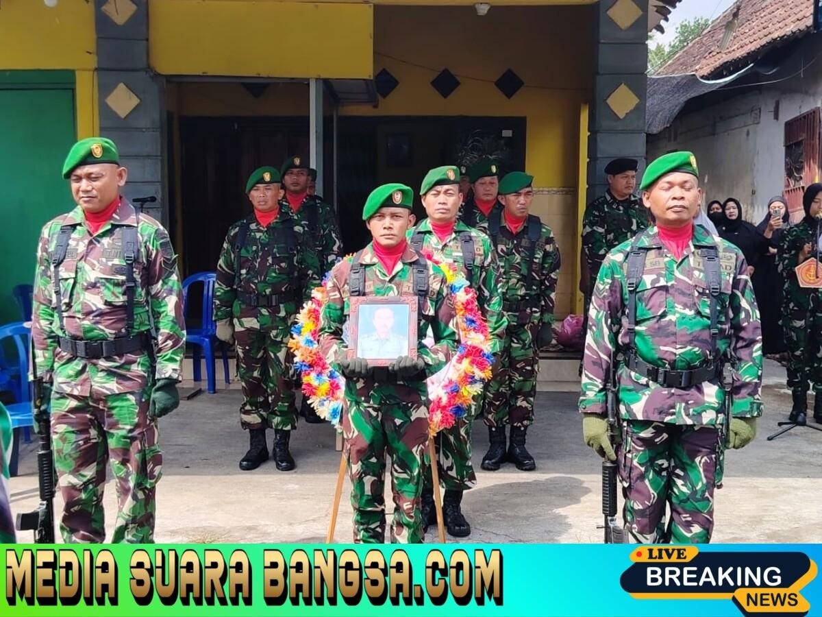 Kodim 0825 Banyuwangi Berikan Penghormatan Terakhir kepada Purnawirawan Peltu Mashudi