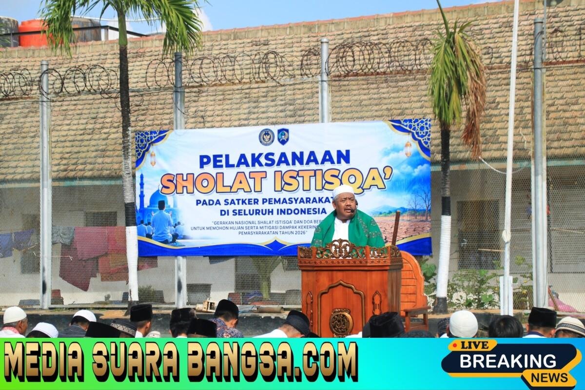 Mengetuk Pintu Langit, Petugas dan Warga Binaan Lapas Banyuwangi Gelar Salat Istisqa