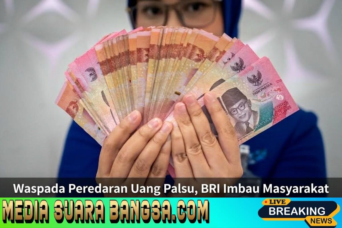 Waspada Peredaran Uang Palsu, BRI Imbau Masyarakat Lebih Teliti Saat Bertransaksi  PT Bank Rakyat Indonesia (Persero)