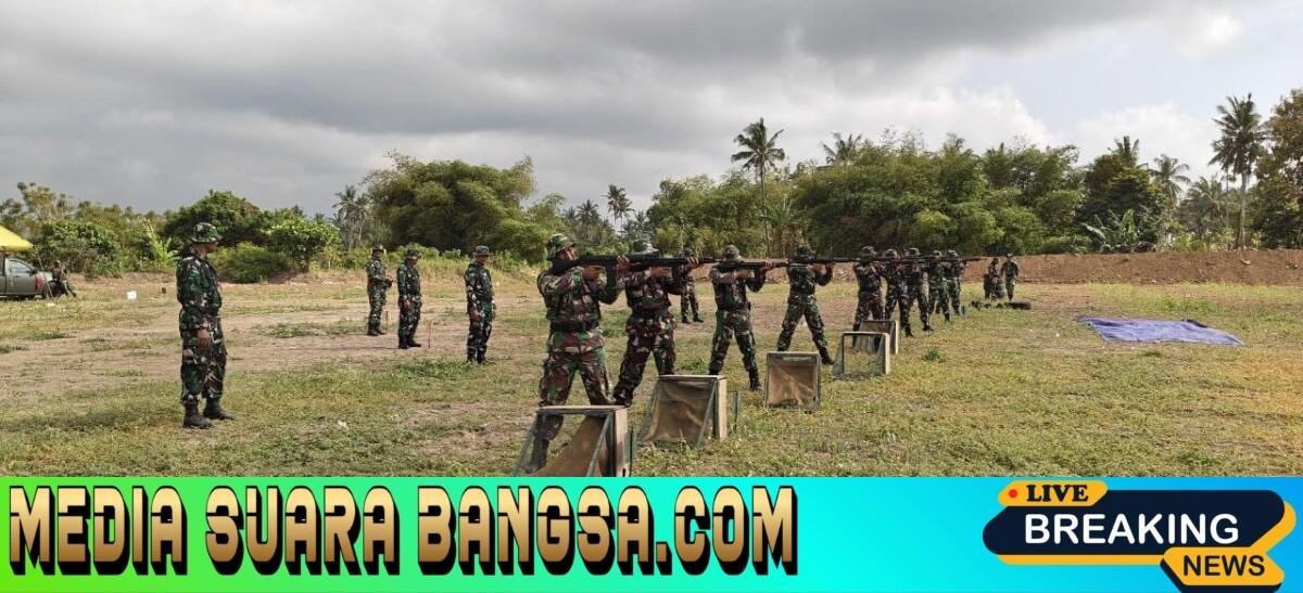 Kodim 0825/Banyuwangi Gelar Latbakjatri Semester II, Prajurit Asah Kemampuan Menembak