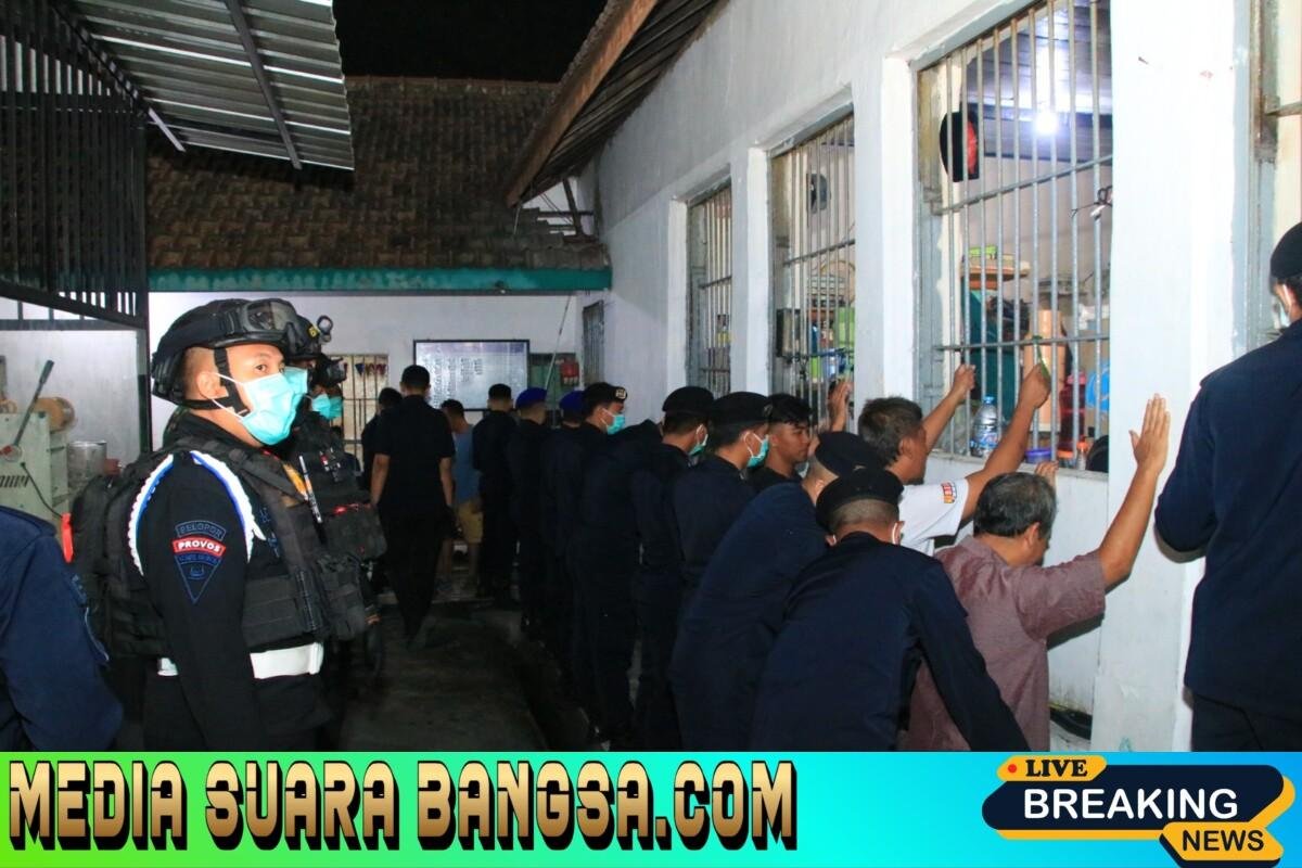 Puluhan Kamar Hunian Lapas Banyuwangi Digeledah Petugas Gabungan, Hasil Penggeledahan Nihil Handphone dan Narkoba