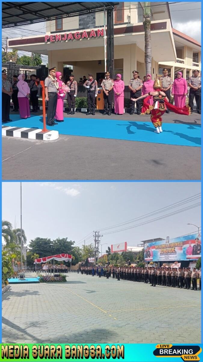 Sertijab Kapolresta Banyuwangi, Muharman Arta Resmi Gantikan Rofiq Ripto Himawan