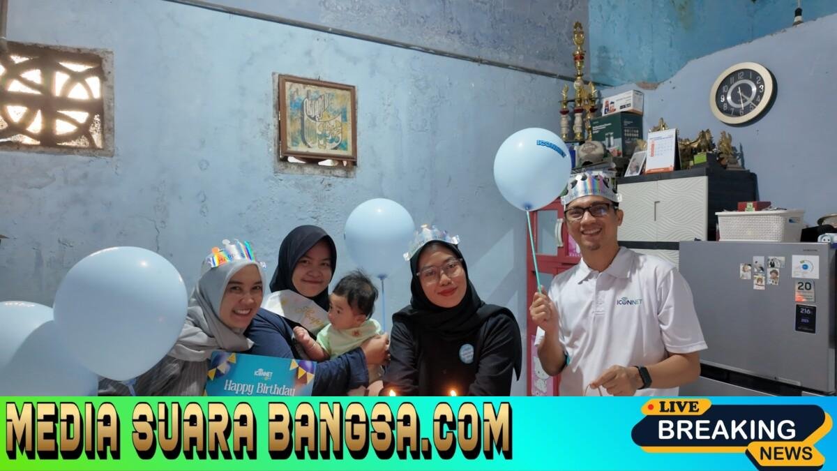Rayakan HUT ke-26, PLN Icon Plus Jatim Apresiasi Pelanggan Loyal ICONNET melalui Program Birthday Surprise di Sidoarjo