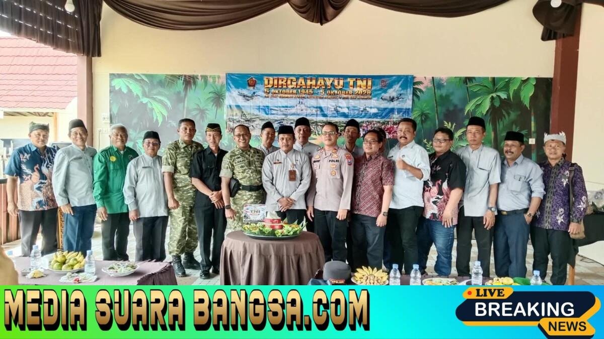Kemeriahan Penuh Kebersamaan Tasyakuran HUT TNI Ke 81 Yang Di Gelar Koramil 0825/14 Kabat